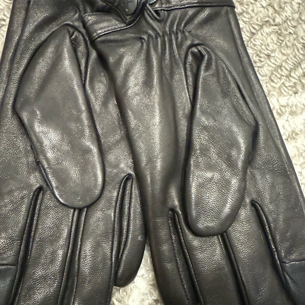 Men's Black Leather Gloves
